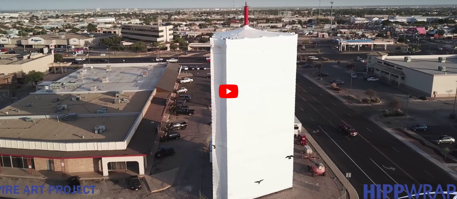 HippWrap Odessa Texas Spire Art Project