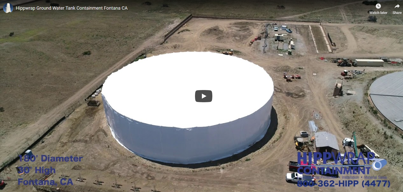 HippWrap Ground Water Tank