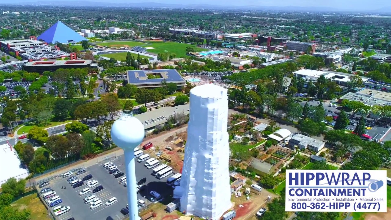 HippWrap Elevated Water Tank Containment Shrink Wrap