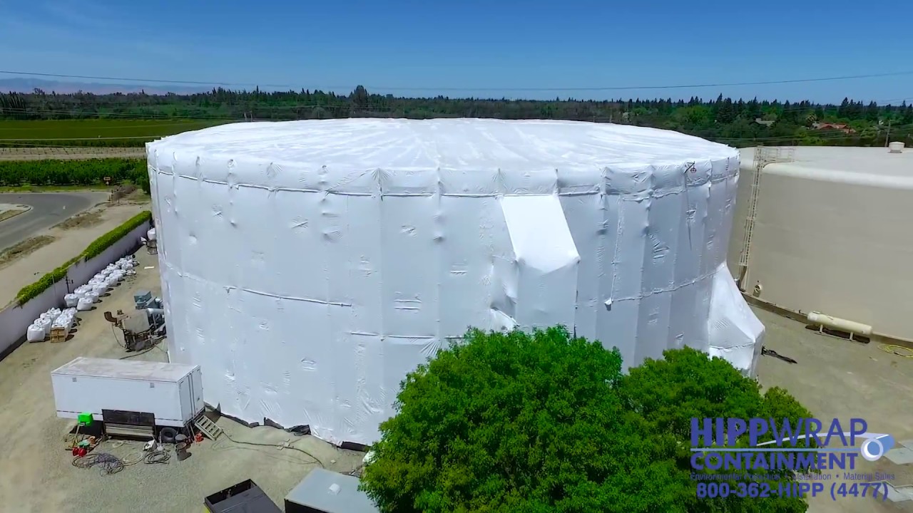 HippWrap Ground Water Tank Containment Shrink Wrap